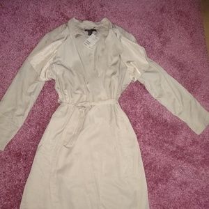 H&M Long Tan dressy trench coat